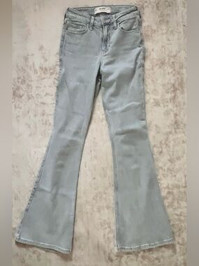 Hollister Light Blue High-Rise Flare Jeans